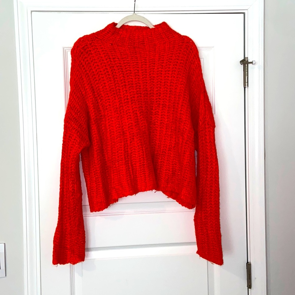 Aerie Bright Orange Sweater